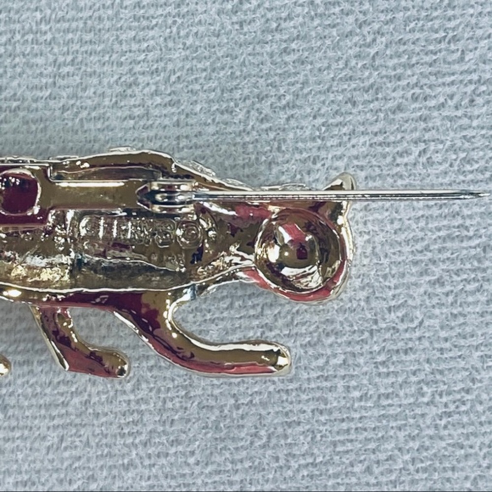 Gerry’s Vintage Leopard Gold Brooch Pin - Picture 3 of 7
